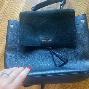 kate spade black backpack purse